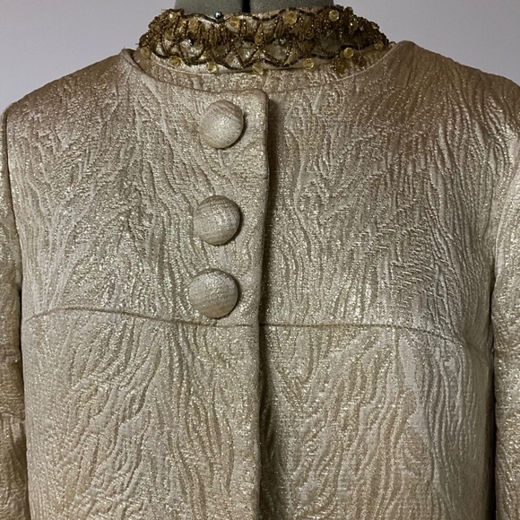 Extremely RARE fancy dress&coat VINTAGE late 1960’s ILGWU Union Made size 12 - Picture 6 of 15